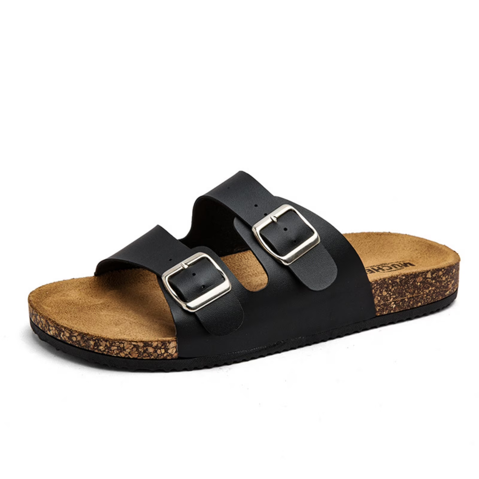 FREISTERN Unisex Cork Footbed Sandal Comfort Slide Sandals for Women Men