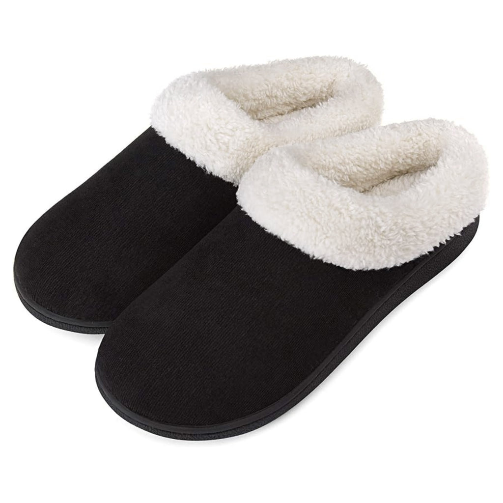 FREISTERN Women's Fuzzy Slippers Fluffy Slip On Anti-Slip Lady Slippers Indoor Outdoor Warm House Shoes