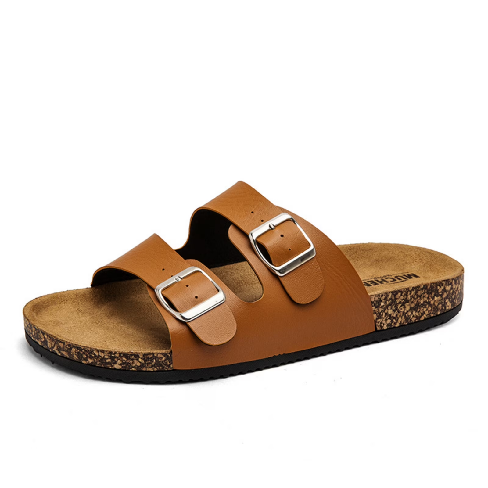 FREISTERN Unisex Cork Footbed Sandal Comfort Slide Sandals for Women Men
