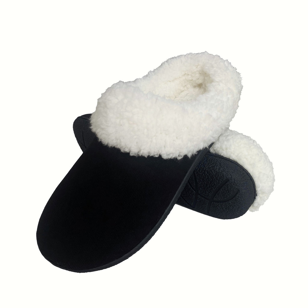 FREISTERN Women's Fuzzy Slippers Fluffy Slip On Anti-Slip Lady Slippers Indoor Outdoor Warm House Shoes