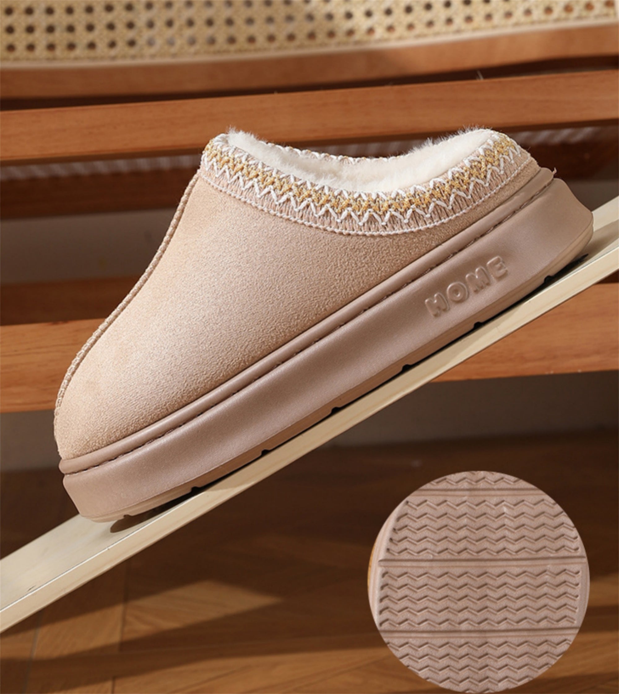 FREISTERN Women's Fuzzy EVA Slippers with Thick Sole and Memory Foam