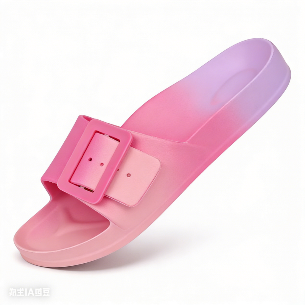 FREISTERN Women's EVA Slide Sandals One Buckle Adjustable Sandals