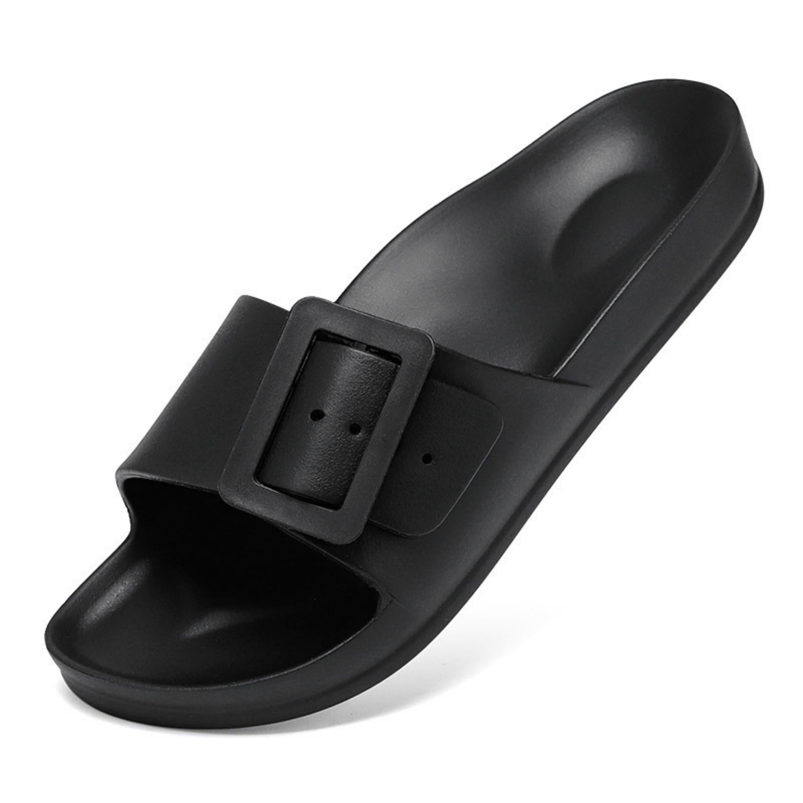 FREISTERN Women's EVA Slide Sandals One Buckle Adjustable Sandals