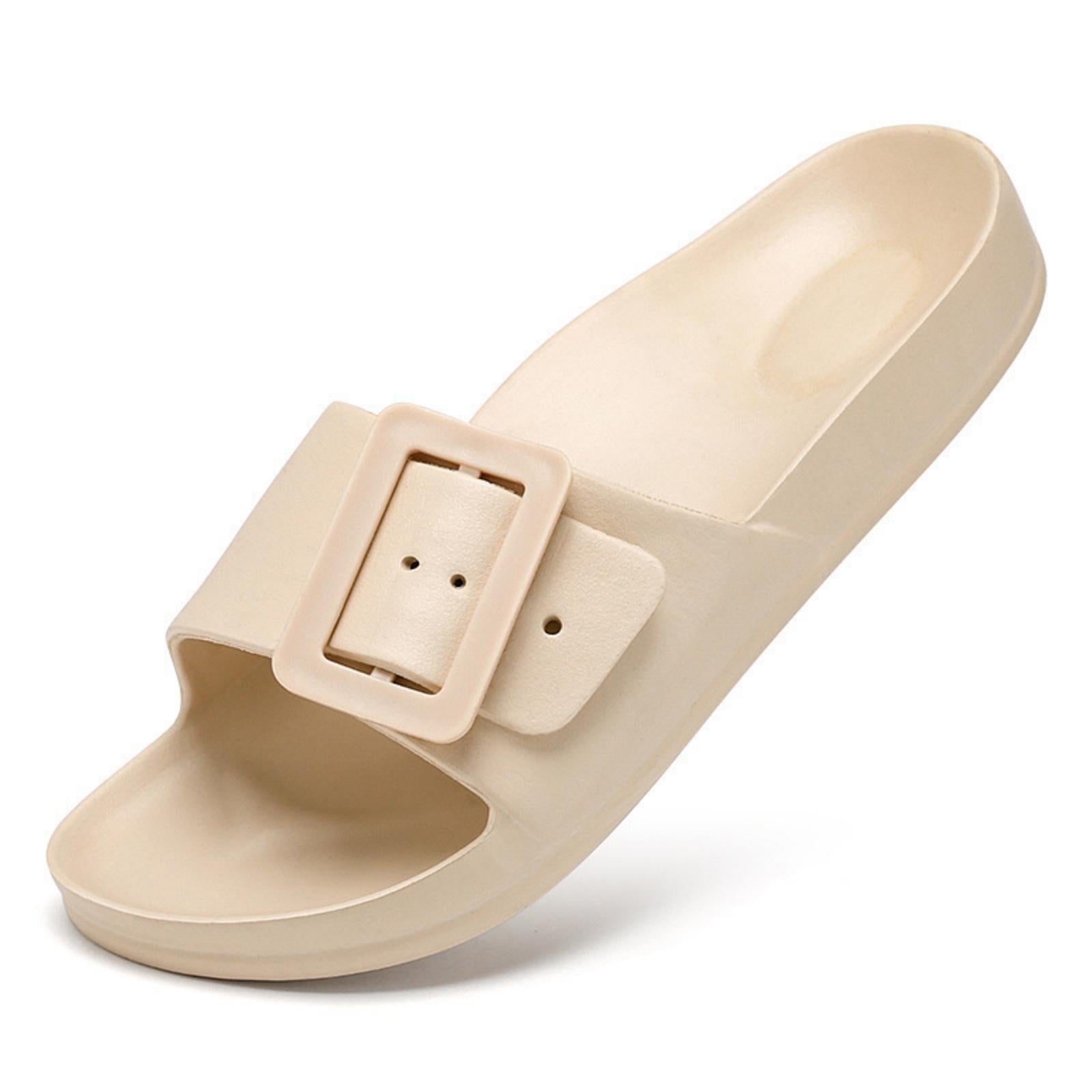 FREISTERN Women's EVA Slide Sandals One Buckle Adjustable Sandals
