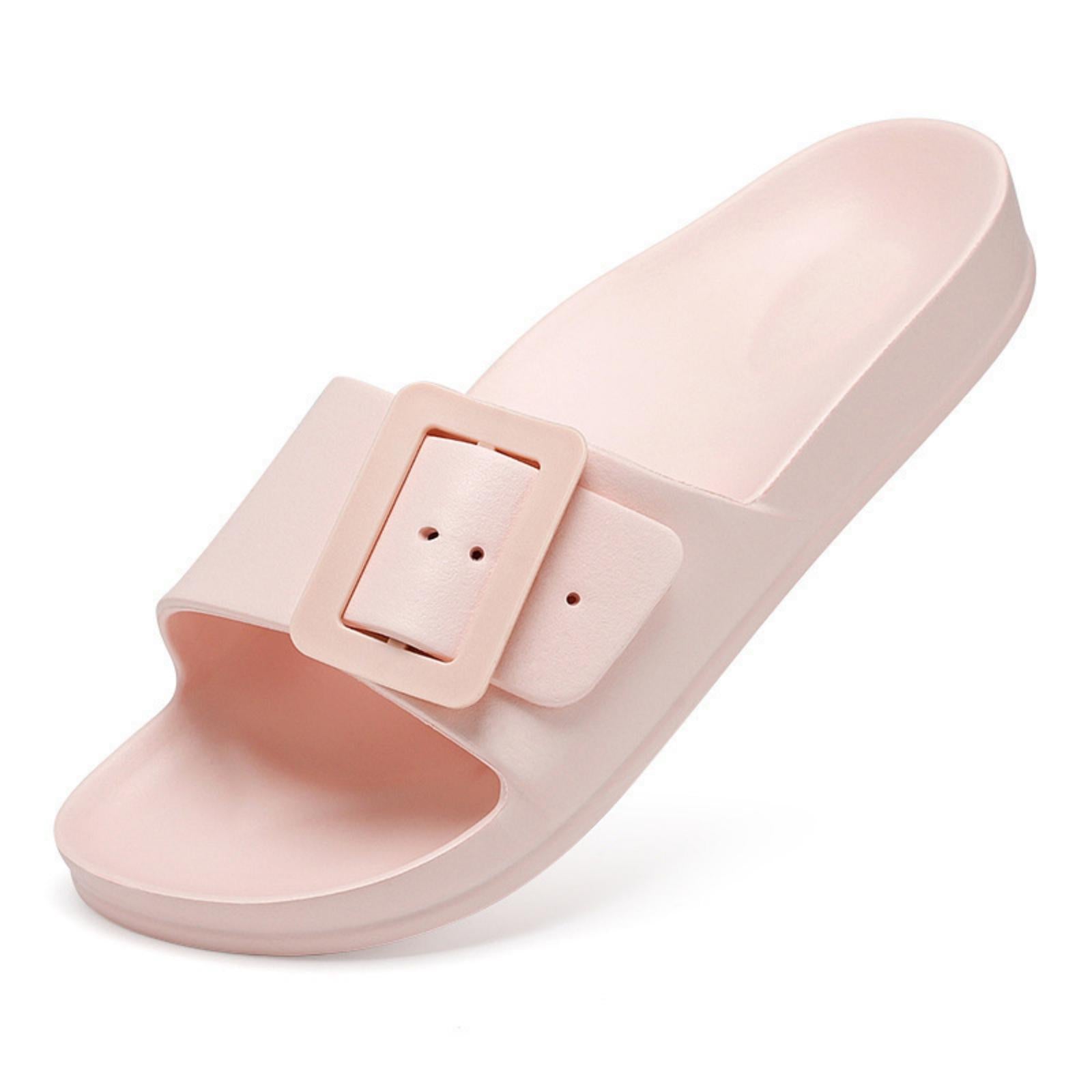 FREISTERN Women's EVA Slide Sandals One Buckle Adjustable Sandals