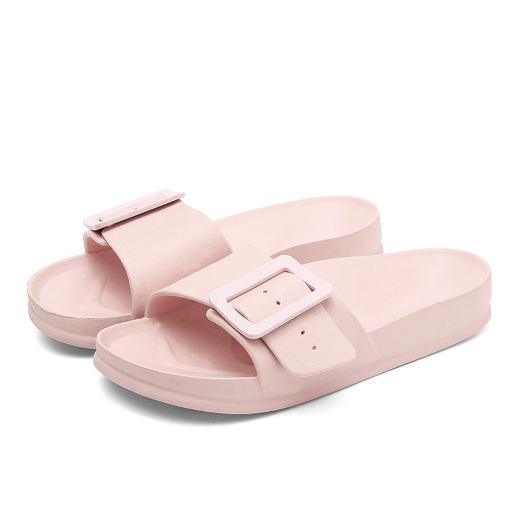 FREISTERN Women's EVA Slide Sandals One Buckle Adjustable Sandals
