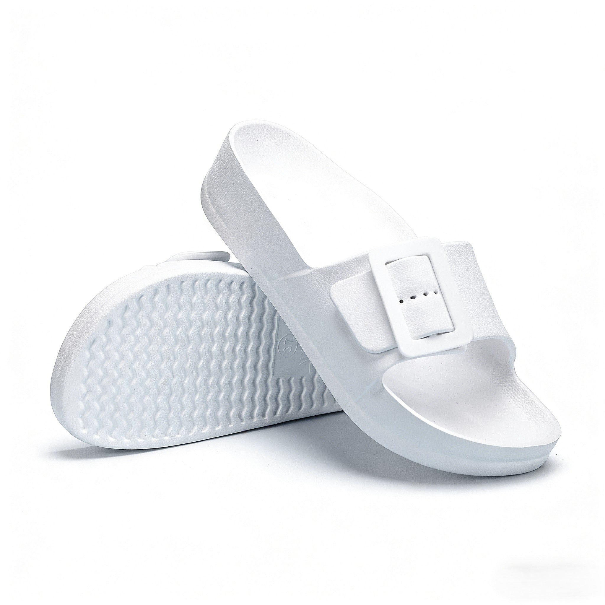 FREISTERN Women's EVA Slide Sandals One Buckle Adjustable Sandals