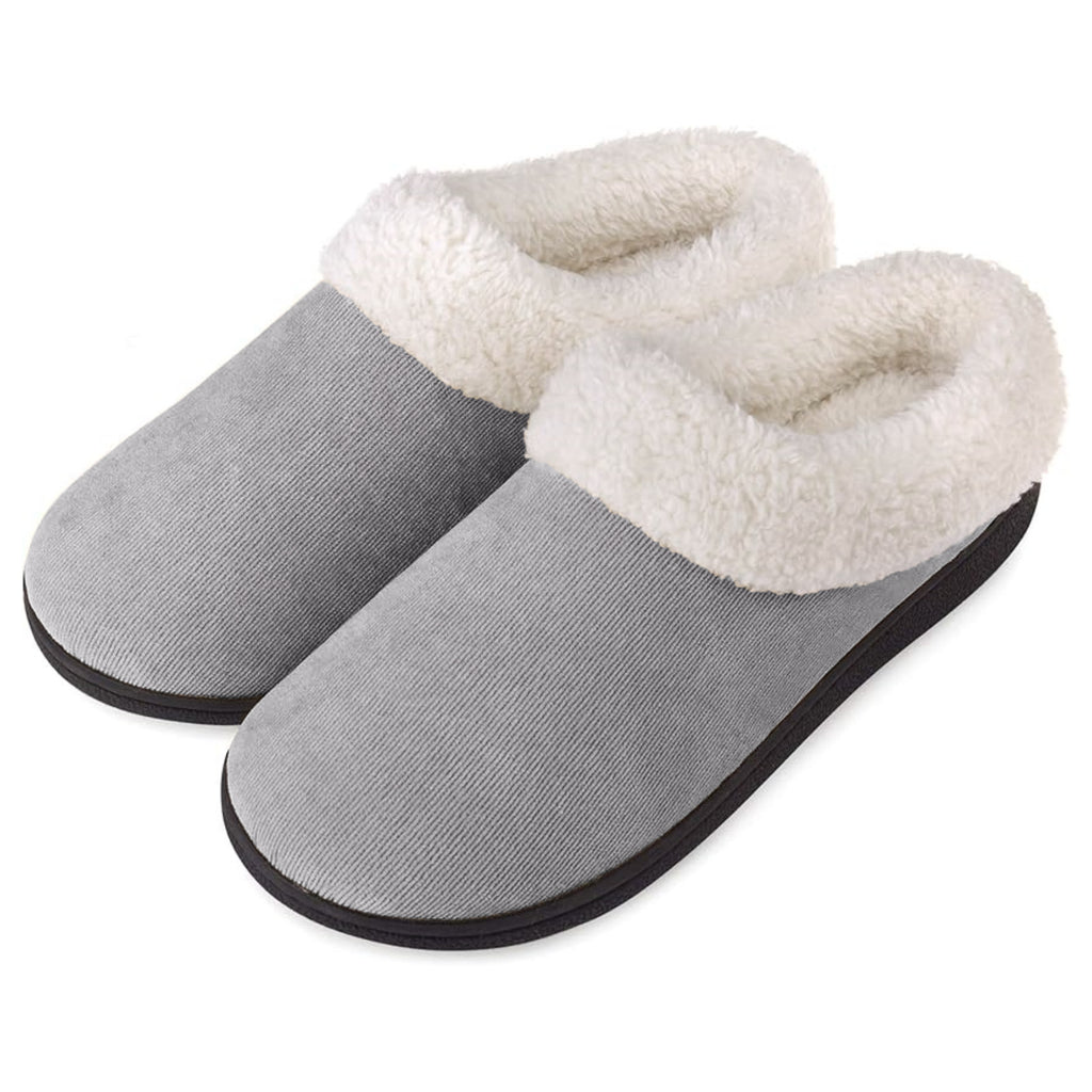 FREISTERN Women's Fuzzy Slippers Fluffy Slip On Anti-Slip Lady Slippers Indoor Outdoor Warm House Shoes