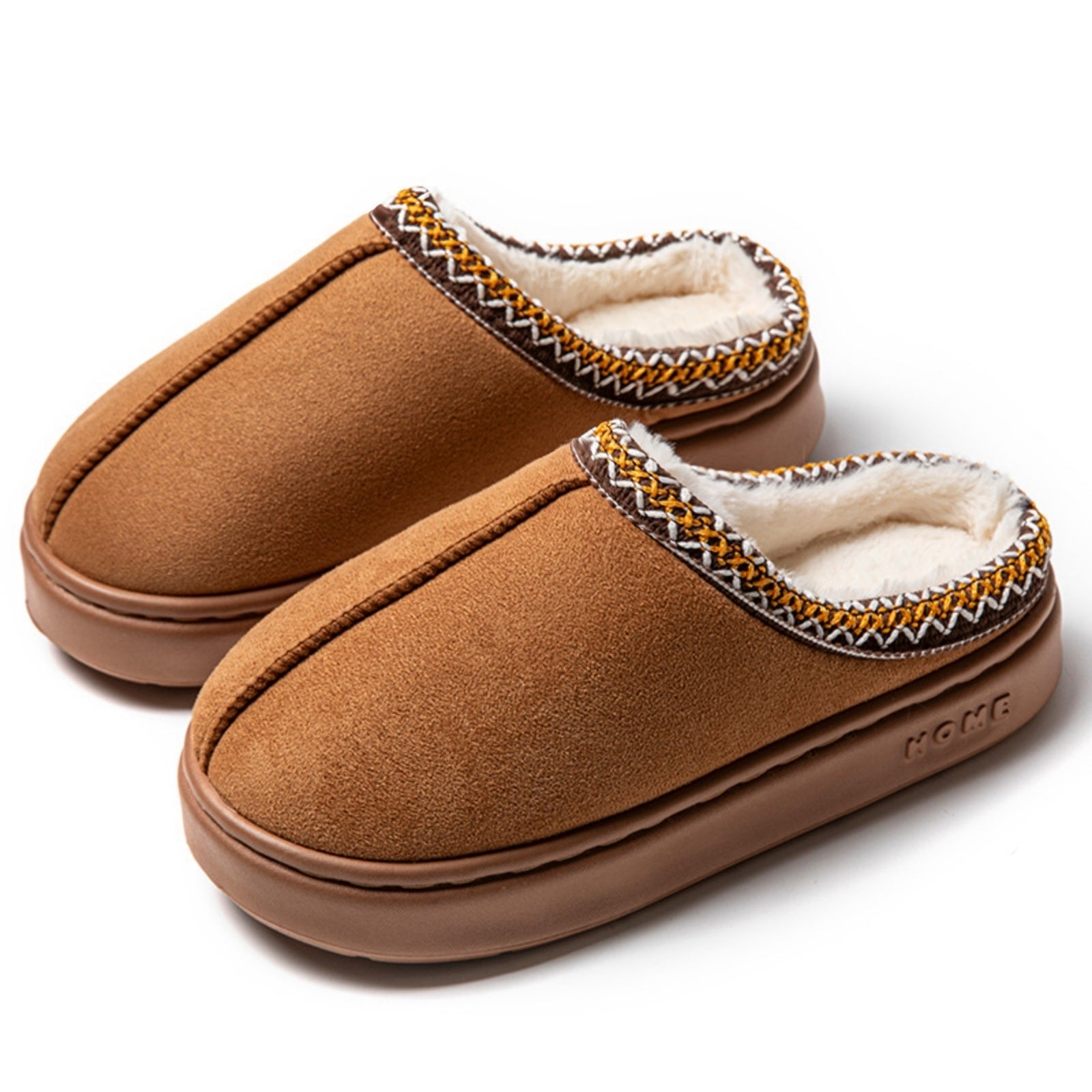 FREISTERN Women's Fuzzy EVA Slippers with Thick Sole and Memory Foam