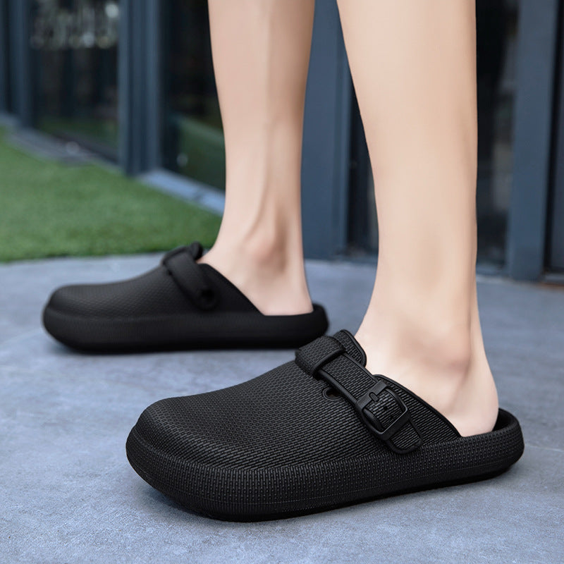 FREISTERN Unisex Thick Sole Slides Slippers Clogs Non-Slip Pillow Slippers
