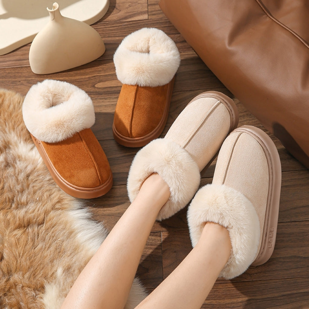 FREISTERN Women's Fuzzy Bootie Slippers Comfortable House Shoes for Indoor Outdoor