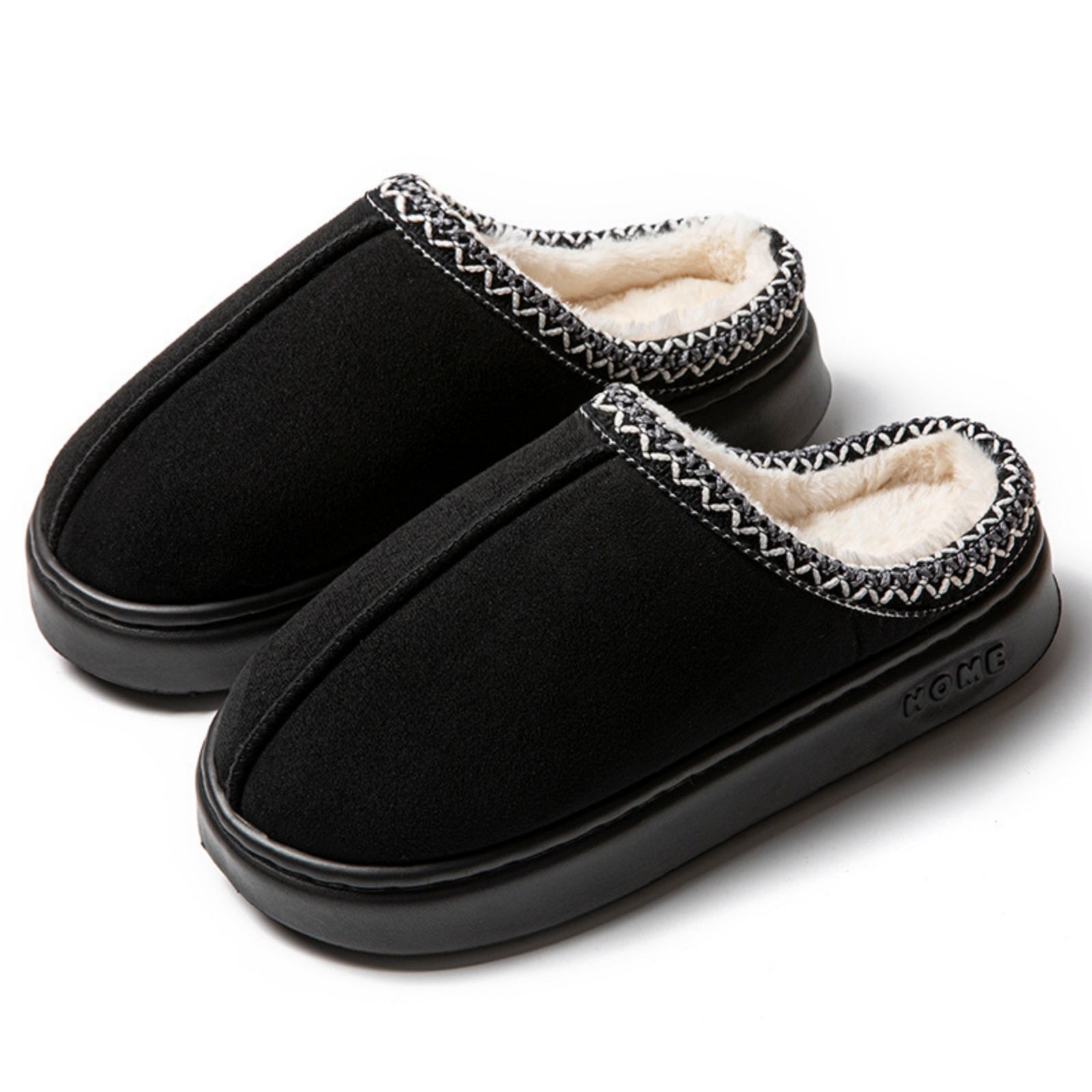 FREISTERN Women's Fuzzy EVA Slippers with Thick Sole and Memory Foam