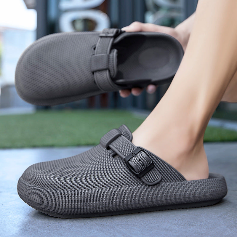 FREISTERN Unisex Thick Sole Slides Slippers Clogs Non-Slip Pillow Slippers