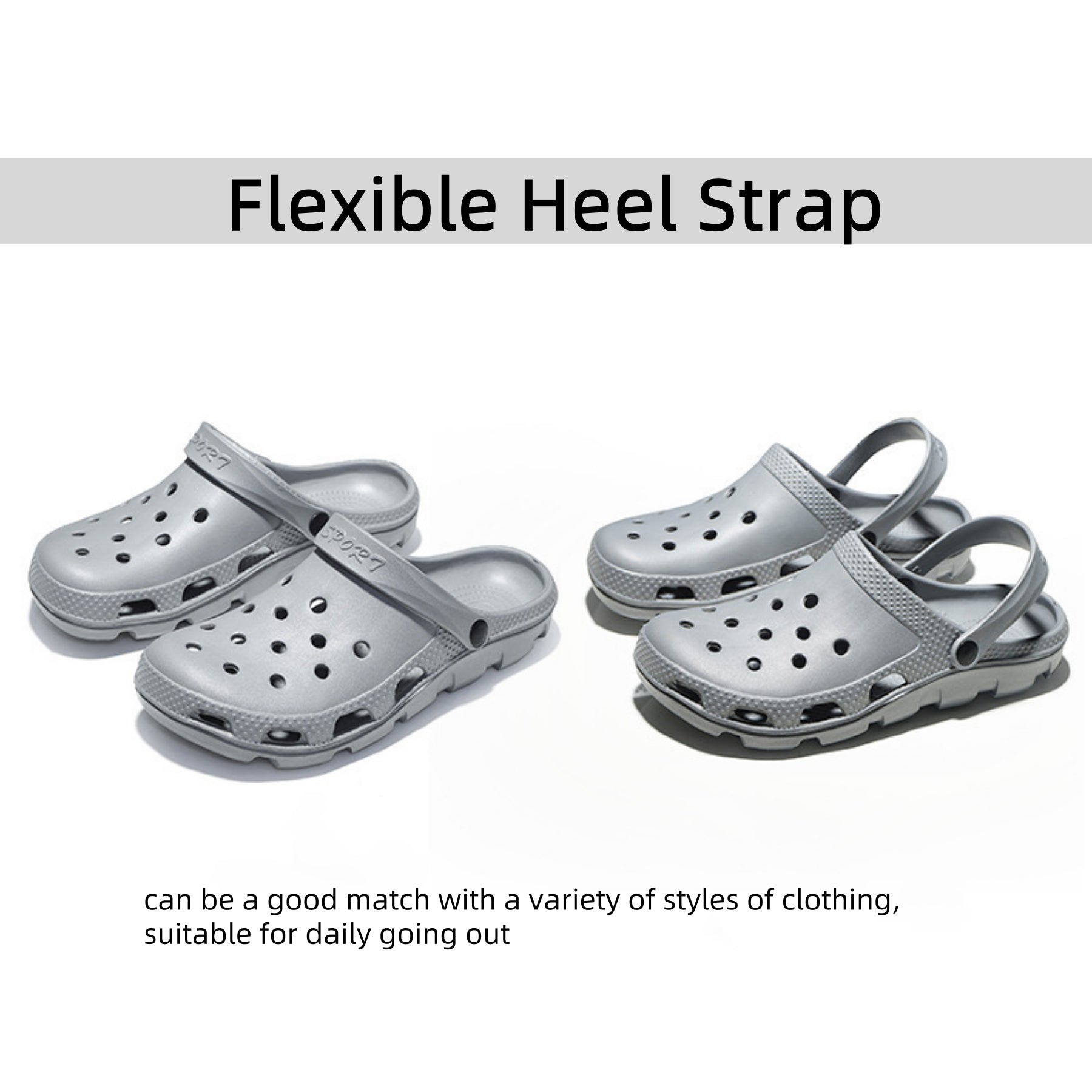 FREISTERN Men's Non-Slip Lightweight Sole Clogs Sandals Summer Slippers
