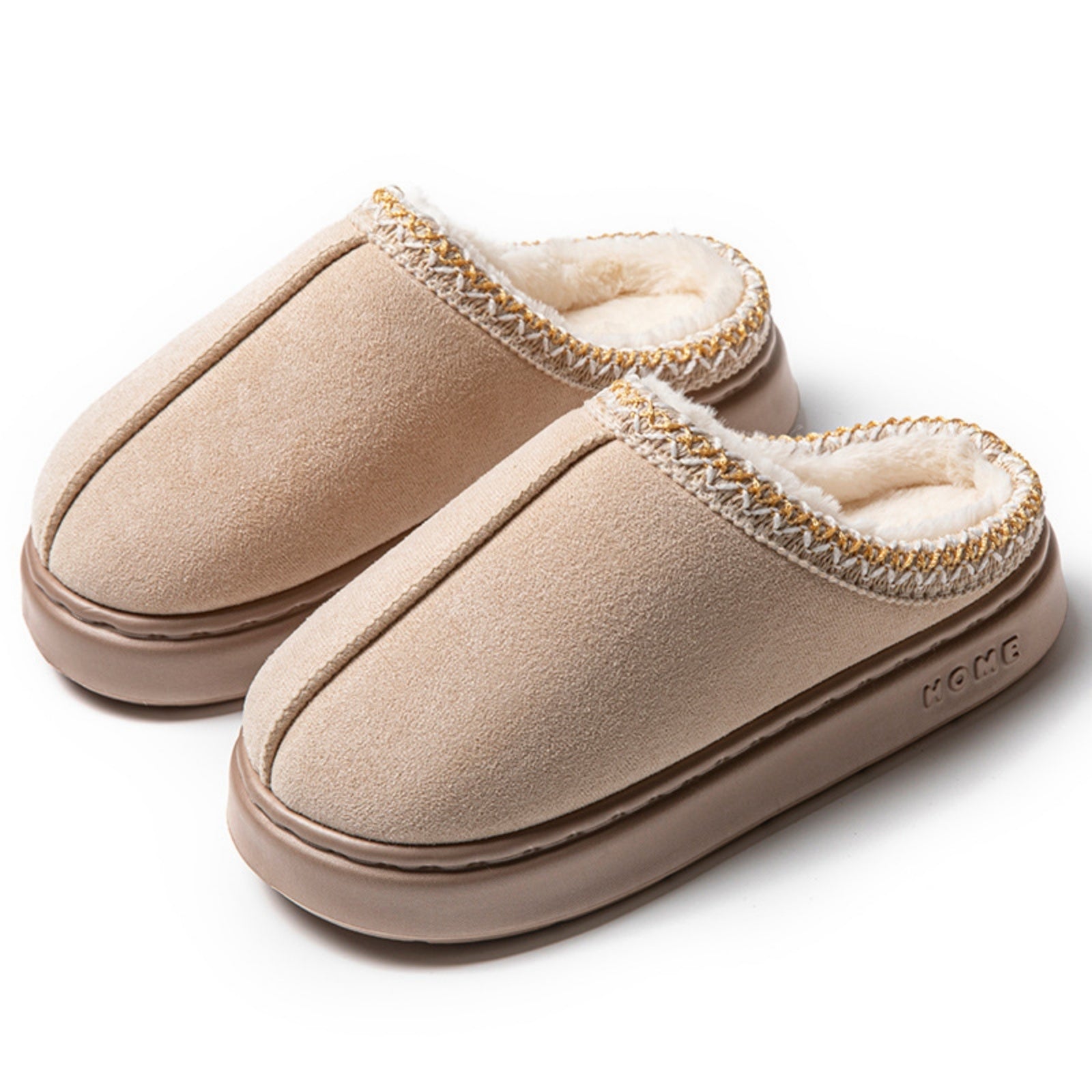 FREISTERN Women's Fuzzy EVA Slippers with Thick Sole and Memory Foam