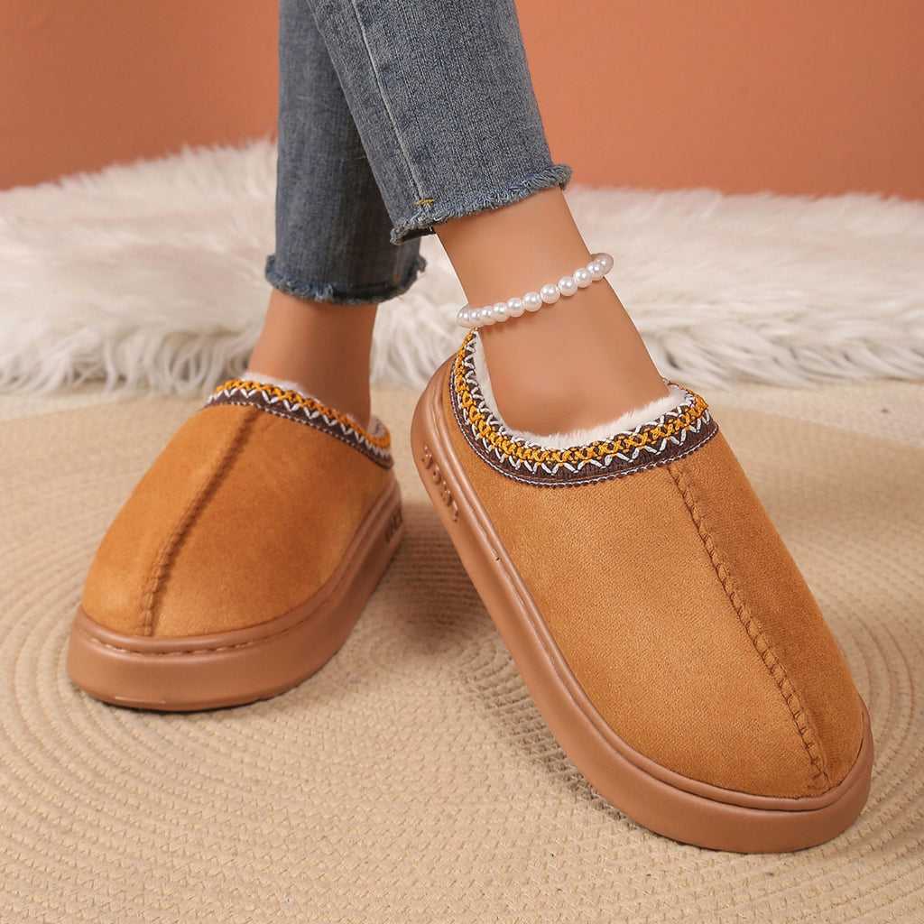 FREISTERN Women's Fuzzy EVA Slippers with Thick Sole and Memory Foam
