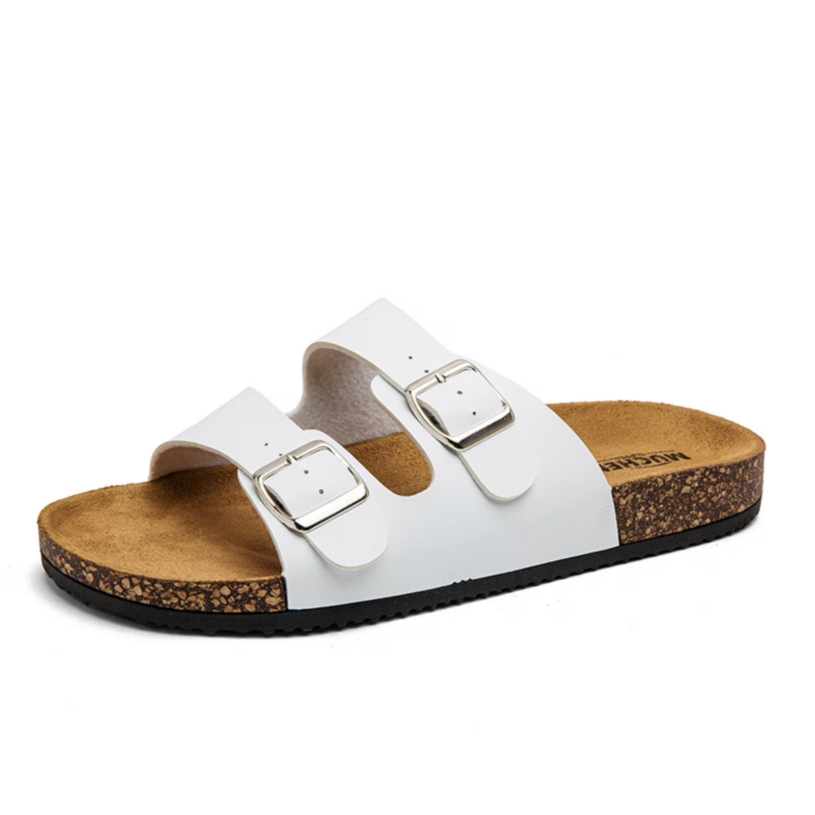 FREISTERN Unisex Cork Footbed Sandal Comfort Slide Sandals for Women Men